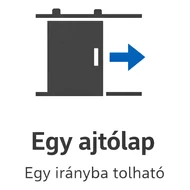80 kg-os egy irányba nyíló vasalatok