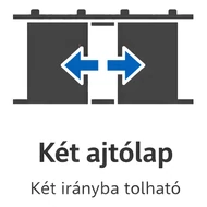80 kg-os két irányba nyíló vasalatok