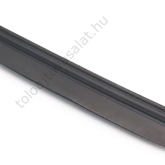 G/MM80E65-3 típusú, 300 cm hosszú fekete gumitömítés rögzítő talppal, MM80EPA-2 és MM80X2EPA-3 alumínium takaróprofilhoz