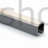 Kép 1/2 - MS-40-4 standard alumínium futósín beltéri tolóajtóhoz, 4000 mm hosszúságban
