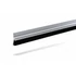 Kép 1/2 - KT-PH-5-43-18-NATUR típusú, 43 mm magas natúr alumínium profilos ajtókefe 18 mm-es fekete sörtével.
