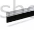 Kép 1/2 - KT-PH-5-61-36-NATUR típusú, 61 mm magas natúr alumínium profilos ajtókefe 36 mm-es fekete sörtével.